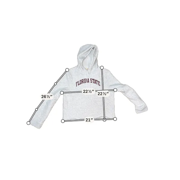 League FSU Florida State Seminoles Cropped Hoodie L Collegiate Athleisure - Image 5