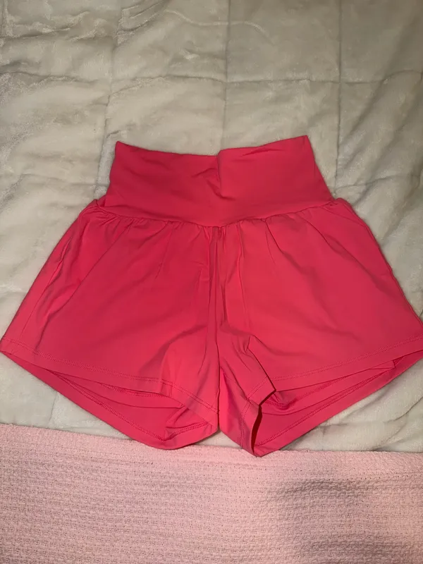 NWOT Pink Halara High-Waist Athletic Shorts - 3 inch - Image 2