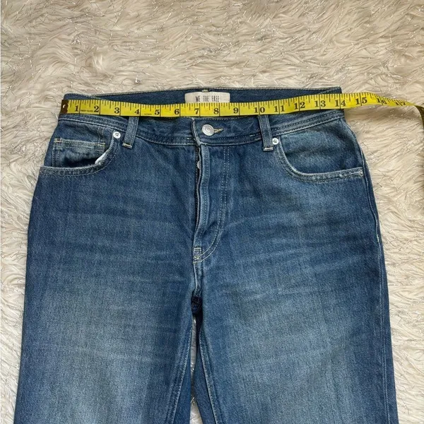 We The Free Free People Blue Women’s Maggie Ripped Straight Leg Jeans Size 25 - Image 10