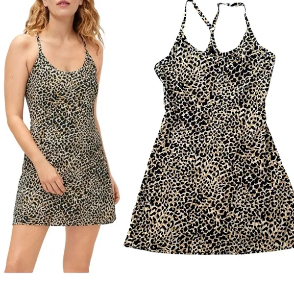 Outdoor Voices The Exercise Dress NEW Version Leopard Print Tennis Running XS - Image 2