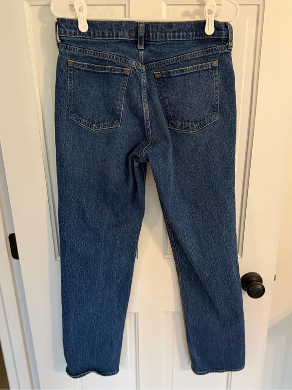 Abercrombie &‎ Fitch The Straight Mid Rise Jeans 29/8R Medium Wash Stretch - Image 3