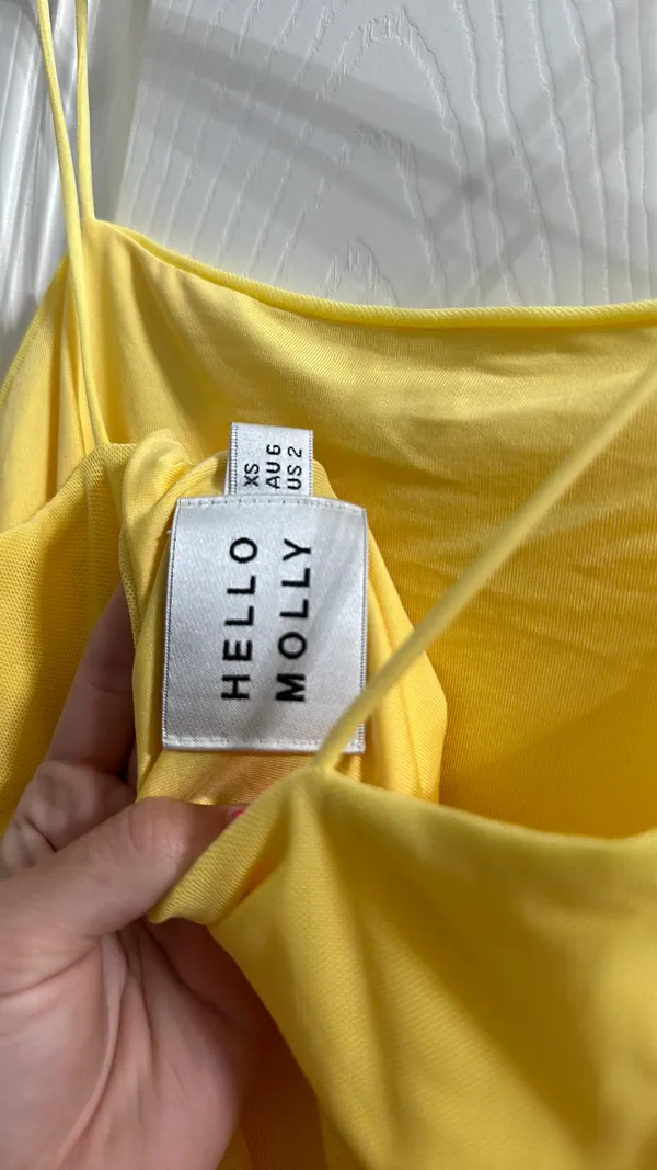 Hello Molly FAVORITE THINGS DRESS PASTEL YELLOW - Image 8