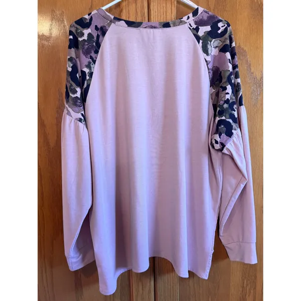 Alchemy Thread Raglan Sleeve‎ Pink Camo Print XXL Made in China - Image 7