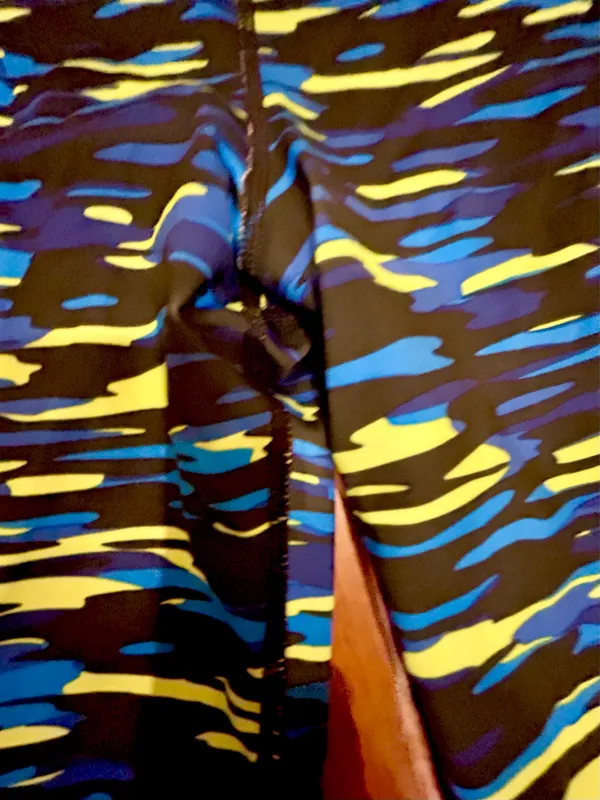 Nike Pro Haze Compression Capri dry fit Legging 729415-480 blue,black,neon green - Image 9