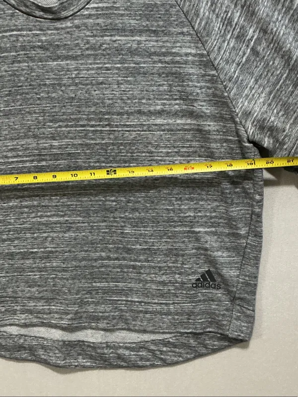 adidas Women's Gray Heather Short Sleeve Athletic Tee - Image 5