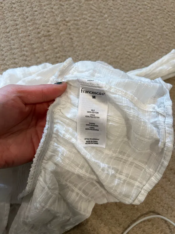 Francesca's NWT white tank top - Image 7