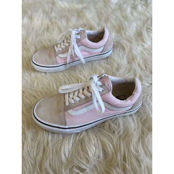 Vans Old Skool Sk8 Low Pink Suede Skate Shoes Unisex Size‎ 7.5/6 - Image 2