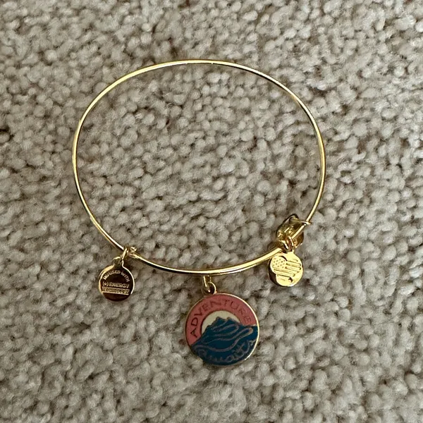 Alex and Ani Adventure Awaits Gold Bracelet, Mountains - Image 2