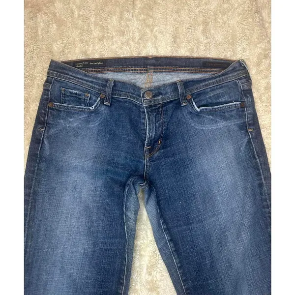 Citizens of Humanity Y2K Simone #105 medium wash low waist flare jeans Size 32 - Image 2