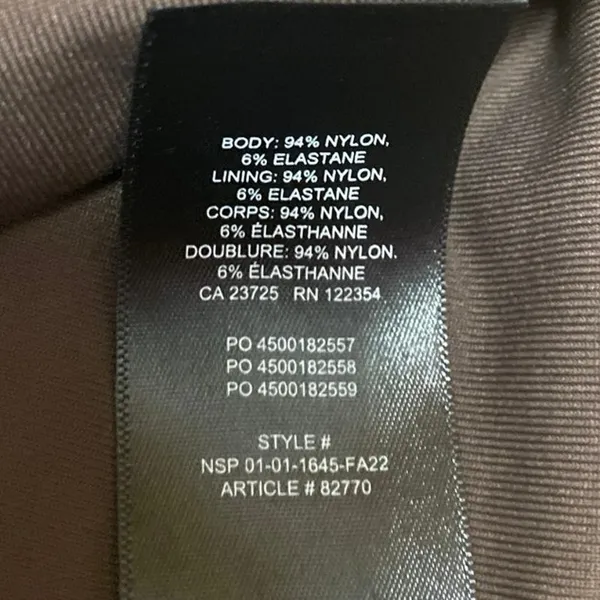 Aritzia Babaton Brown Sleeveless Scoop Neck Cami Camisole Tank Crop Top Size L - Image 4