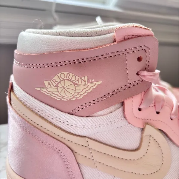Nike AIR JORDAN 1 HIGH METHOD OF MAKE Pink Oxford Size 8.5 Women’s - Image 4