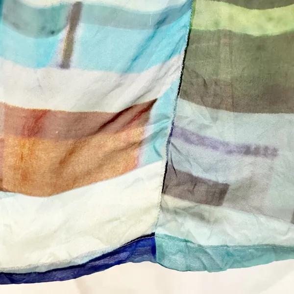Rag and Bone Tribeca Dress Size 2 Multi Color‎ Silk Abstract Minimalist Grunge - Image 9