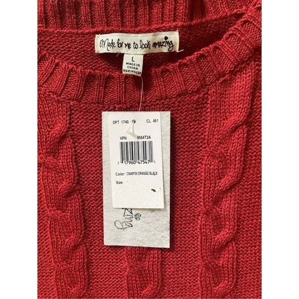 NWT Knitted mini dress L Red Size L - Image 3