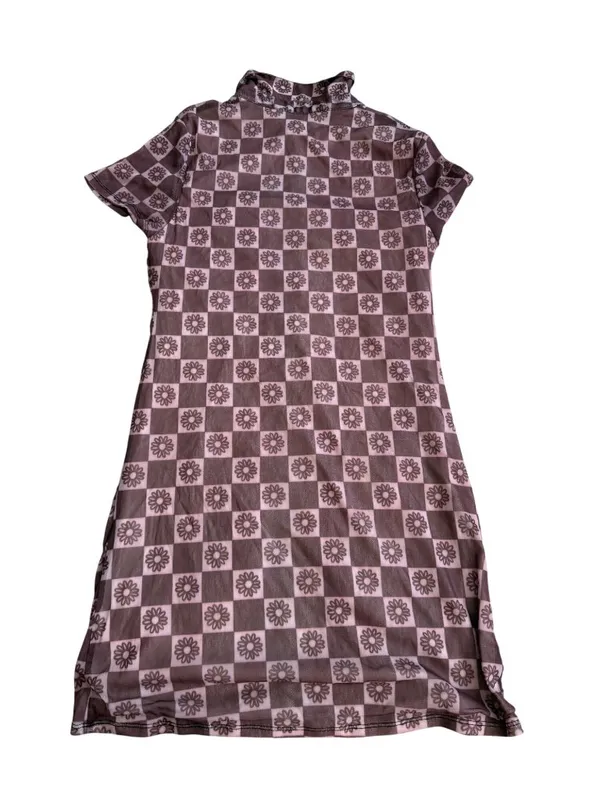 URBAN OUTFITTERS Brown Y2K Button Down Dress Size Large - Image 2