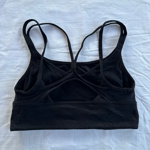 Lululemon Nulu and Mesh Yoga Bra*Light Support Jewel Emboss Black / Black 6 - Image 5