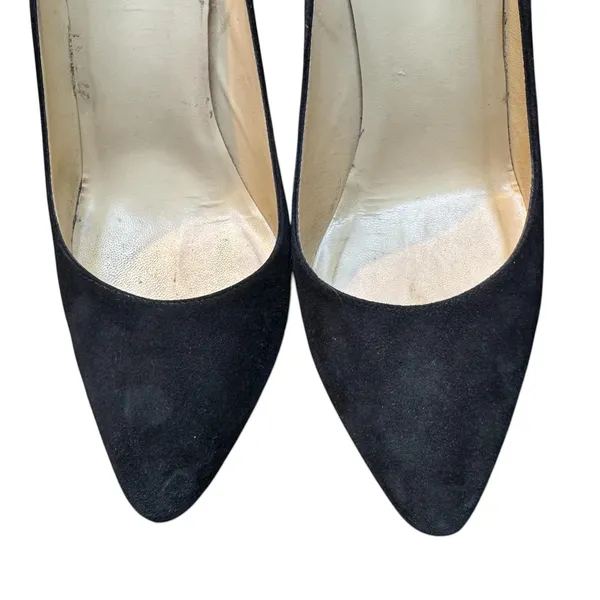 Kate Spade Shoes Womens Size 8 Black Suede Pointed‎ Toe High Heel Pumps Italy - Image 2