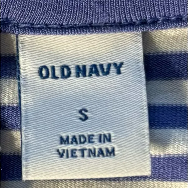 Old Navy Navy Stripe High-Neck A-Line Swing Dress - Image 5