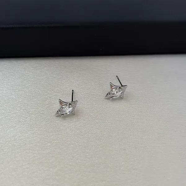 Small CZ Stor Stud Earrings for Men Women Streetwear Hip Hop Punk Unisex Style - Image 5