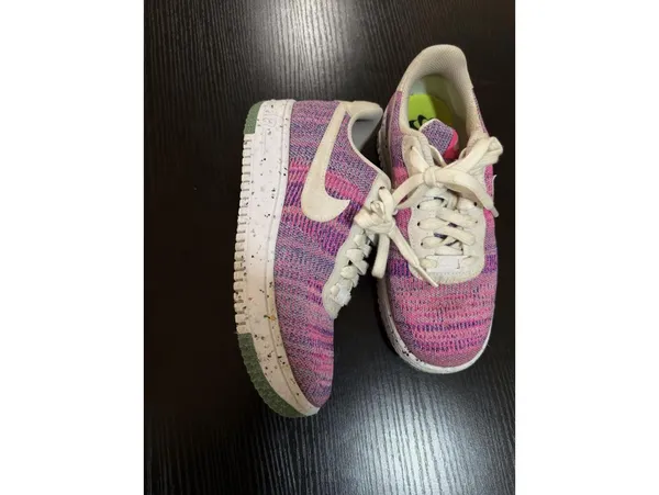 Size US 6.5 Women’s Nike Air Force 1 Crater Flyknit Fuchsia Glow Pink - Image 9