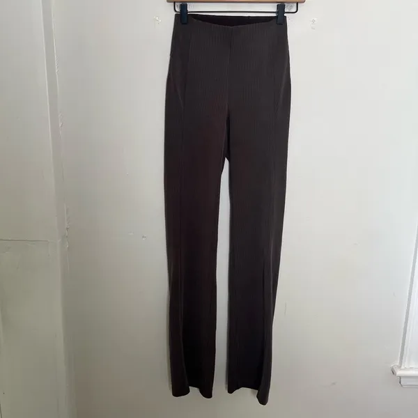LULULEMON- Ribbed Softstreme Flared Pant Espresso Size 2 - Image 2