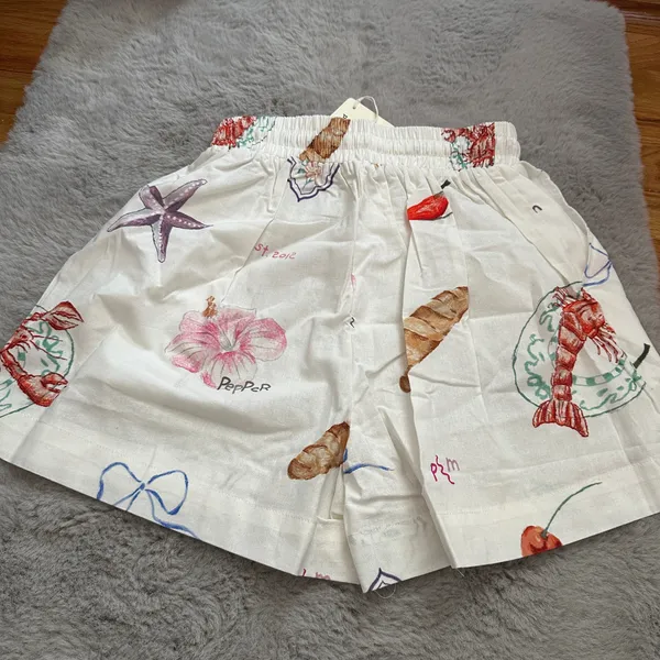 Peppermayo Sweet Relief Banchetto Linen Shorts - Image 9