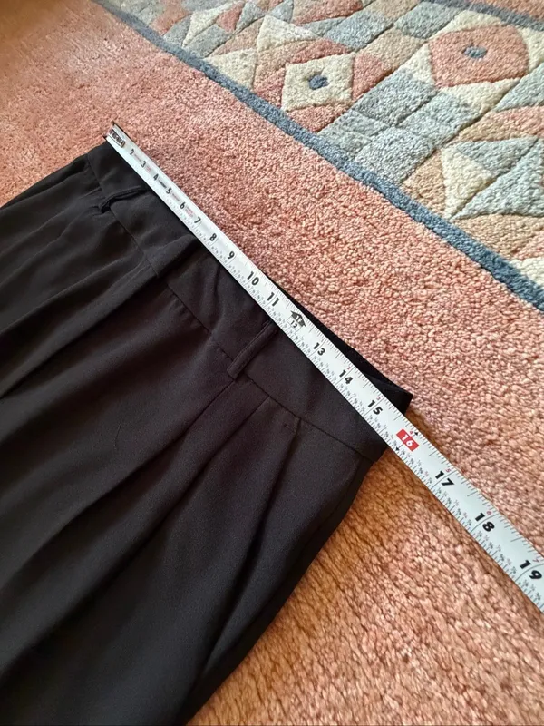 Shinestar Black Straight Leg Dress Pants Size L NWT Work Office Trousers - Image 4