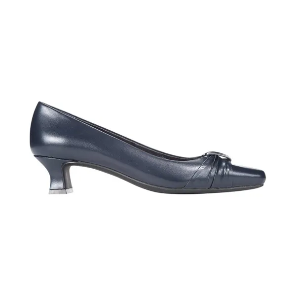 NWT Easy Street Womens Waive Dress Pump Block Heel WAIVE New Navy Blue 9.5M - Image 2