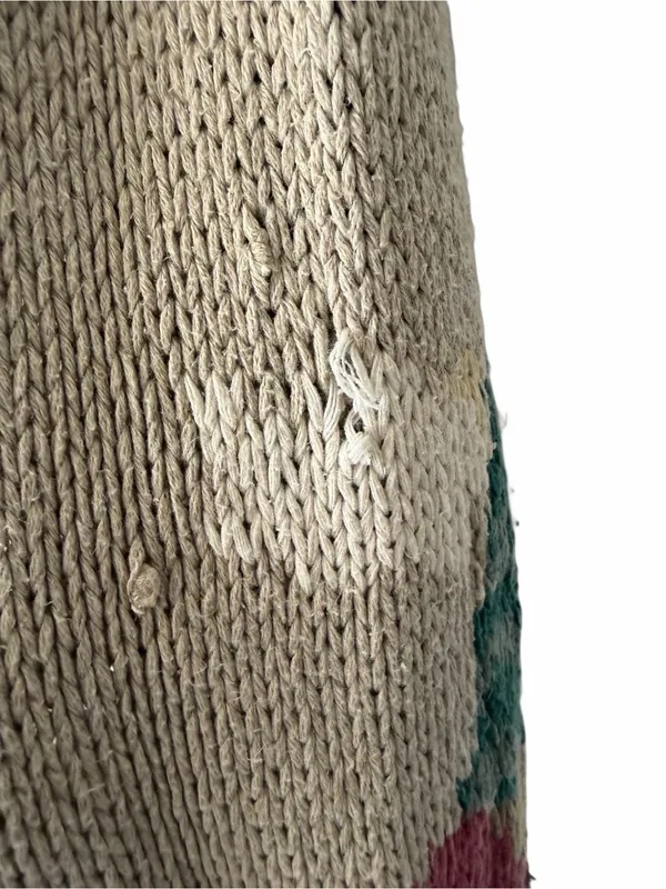 Woolrich Linen Cotton Sweater Fishing Pole Duck Long size XL - Image 2