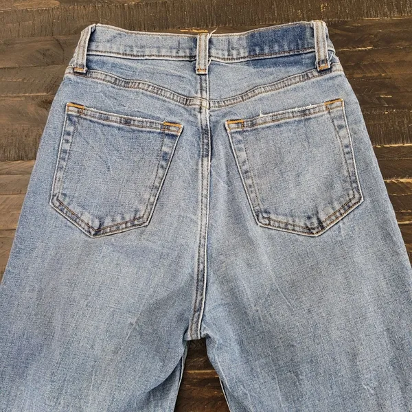 Abercrombie & Fitch Curve Love Ultra High Rise Ankle Straight Jeans Women’s 25/0 - Image 4