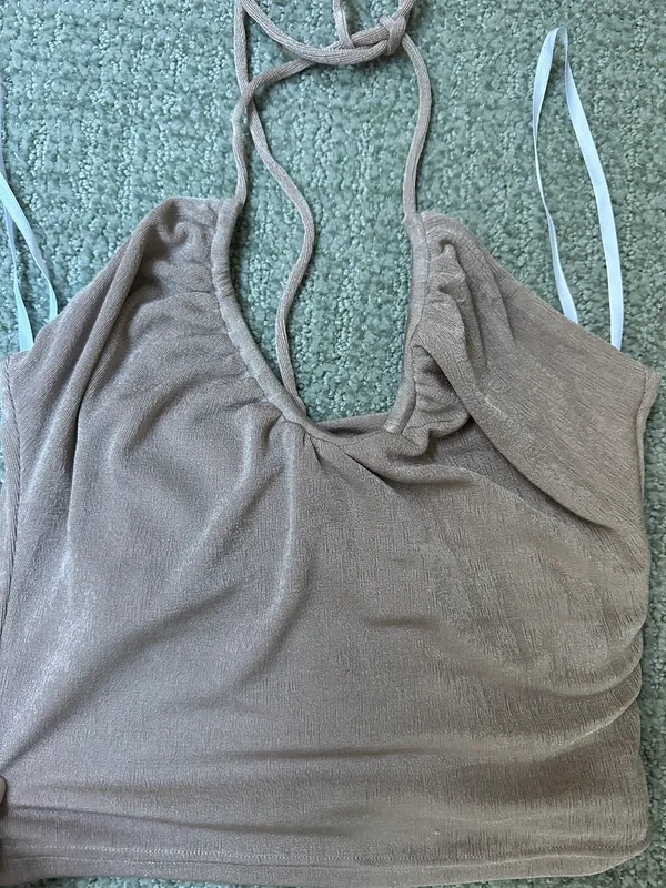 Revolve Super down Halter Top - Image 5