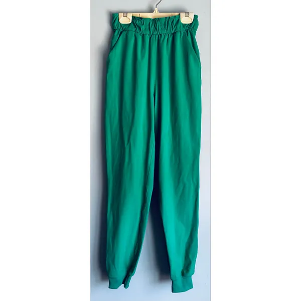 Lululemon Green High-Rise Jogger Pants Athletic Travel Lounge Size 0 - Image 2
