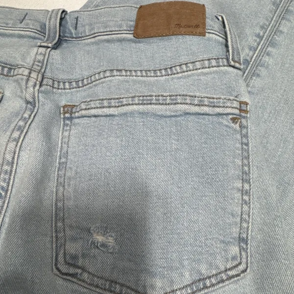 Madewell The Perfect Vintage Straight Jean Womens 26 Distressed Light Blue Denim - Image 15