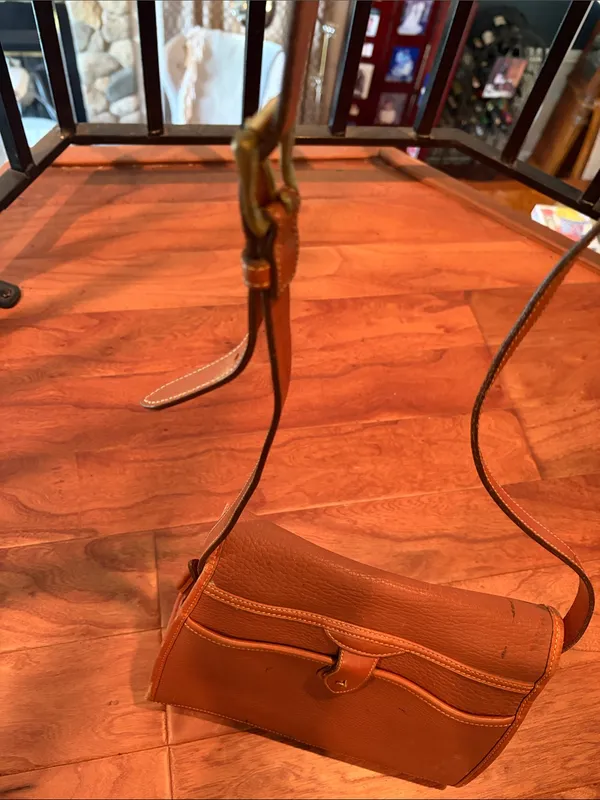 Dooney & Bourke Pebbled Leather Saddle Crossbody Bag - Image 8