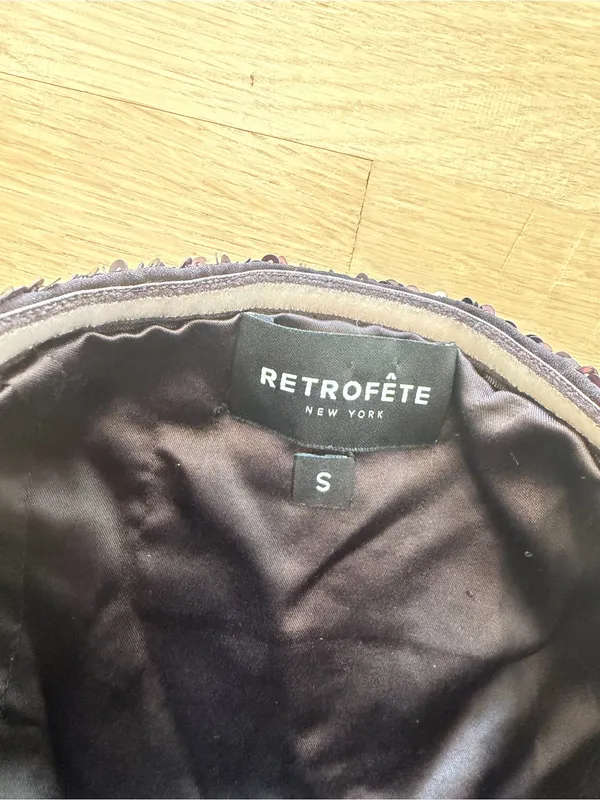 Retrofête Heather Sequin Dress in Brown - Image 4