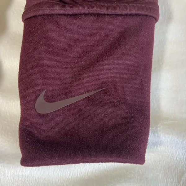 Nike Cropped‎ Boxy Sweatshirt Womens Small Burgundy Oversized Activewear - Image 7