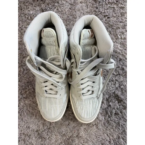 Nike Dunk Sky Hi Light Bone Red Bronze Wedge Sneakers Womens 7.5 - Image 5