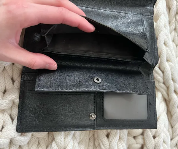 Metal Studded Leather Wallet - Image 7
