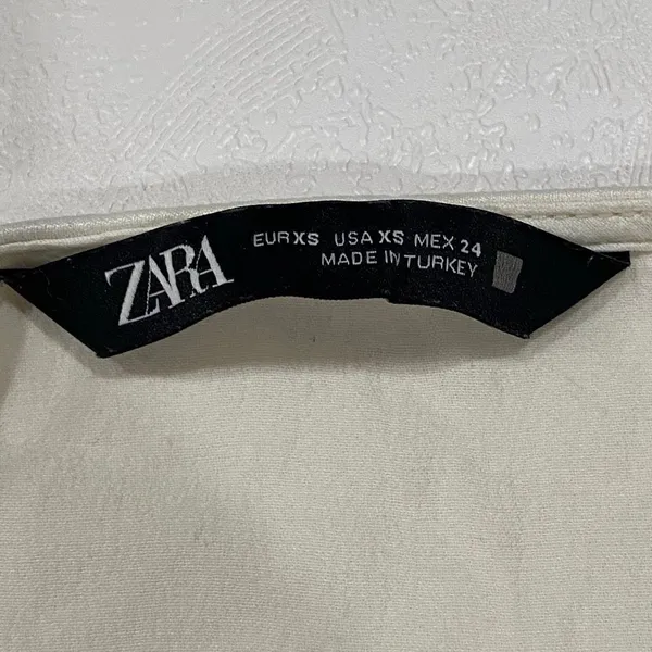 Zara Ivory Satin Cowl Neck Cami Top XS Minimalist Going Out Y2K - Image 4
