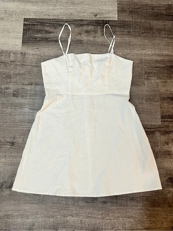 BY THE WAY by Revolve white cotton mini dress - Image 3