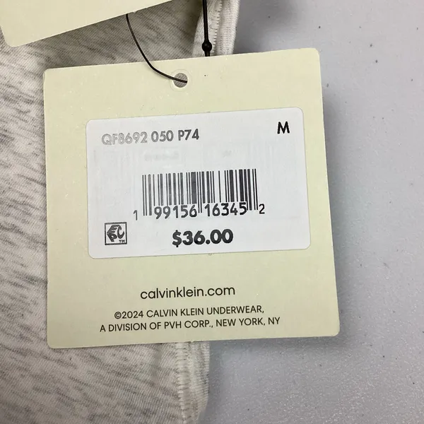 Calvin Klein Icon Cotton modal Stripe unlined bralette Medium NEW! - Image 2