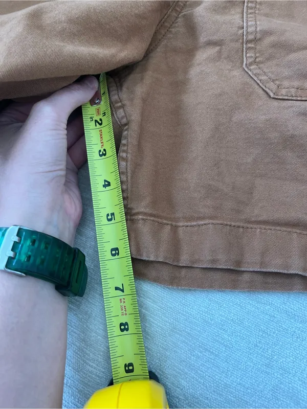 Carhartt Relaxed Fit Canvas Shortall Overalls Utility Pockets‎ Womens M - Image 6
