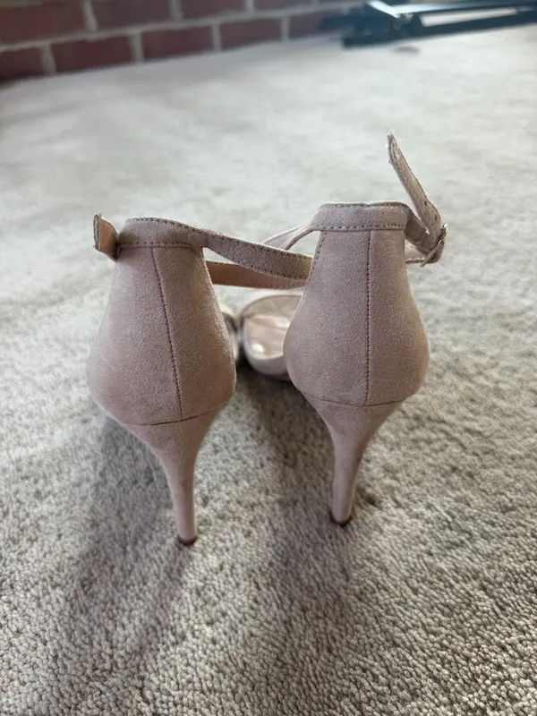 A New Day Nude Ankle Strap Heels Size 7.5 - Image 3
