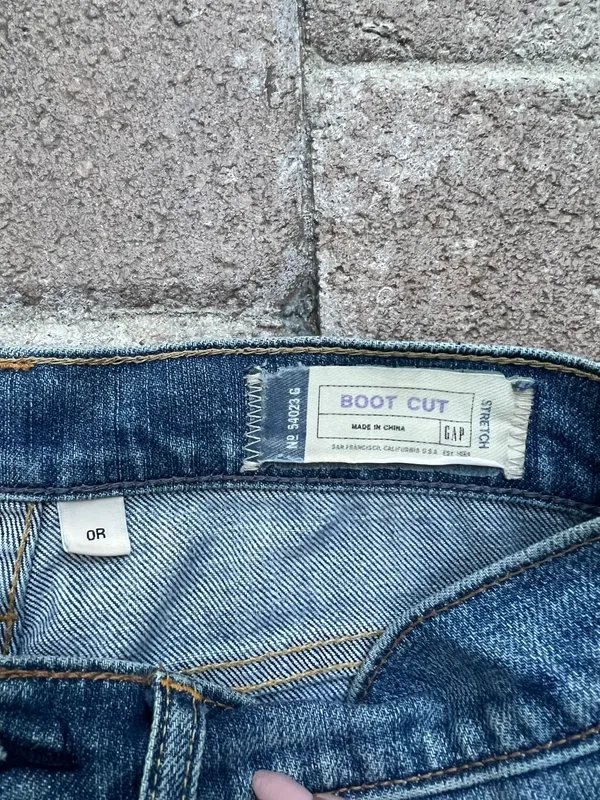 Vintage Low Rise Boot Cut Jeans - Image 3