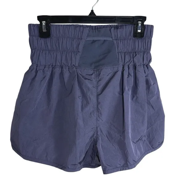 FP Movement Way Home Purple High Rise Smocked Waist Athletic Running Shorts M - Image 3