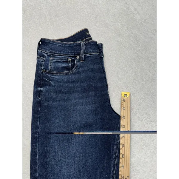 Silver Jeans Co Women's Suki Mid Rise Slim Boot Jeans Blue Dark Wash Size 31 - Image 10