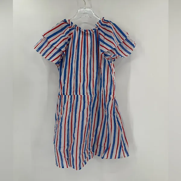 Olivia James the‎ Label blue and red striped dress size small - Image 2