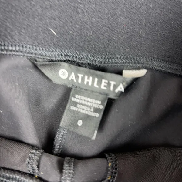 Athleta Sculptek Stellar Tight Leggings Womens 0 Black High Rise Ankle - Image 4