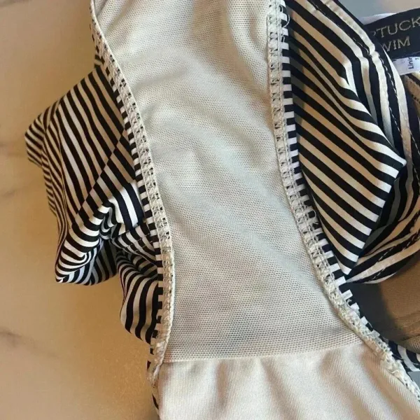 NIPTUCK SWIM Joanne One-Piece Swimsuit Size 6 Sorrento Black &‎ White Stripe - Image 13