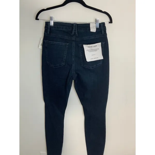 Good American Skinny distressed "Good Legs"‎ Raw Hem Jeans NWT - Image 4