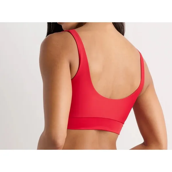 Quince NWT Cherry Red Italian Tank Bikini Top Size Small - Image 2